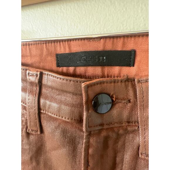 NEW Joe's Jeans The Callie Wax Coated High Rise Bootcut Brown Denim Jean - Picture 5 of 10